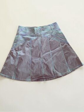 BCBG brown striped skirt